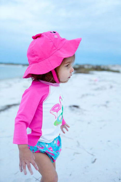 Zoocchini Swim Diaper & Sun Hat Set - Flamingo