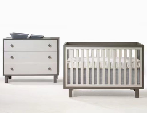 Natart Tulip Bjorn Crib & Dresser - Taupe/Latte (MARKHAM IN STORE PICKUP ONLY)