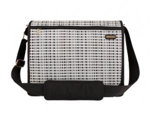 JJ Cole All-Around Diaper Bag - Black & Ivory