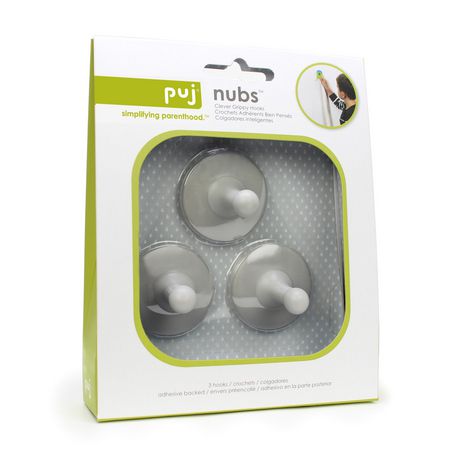 Puj Nubs Grippy Hooks Grey