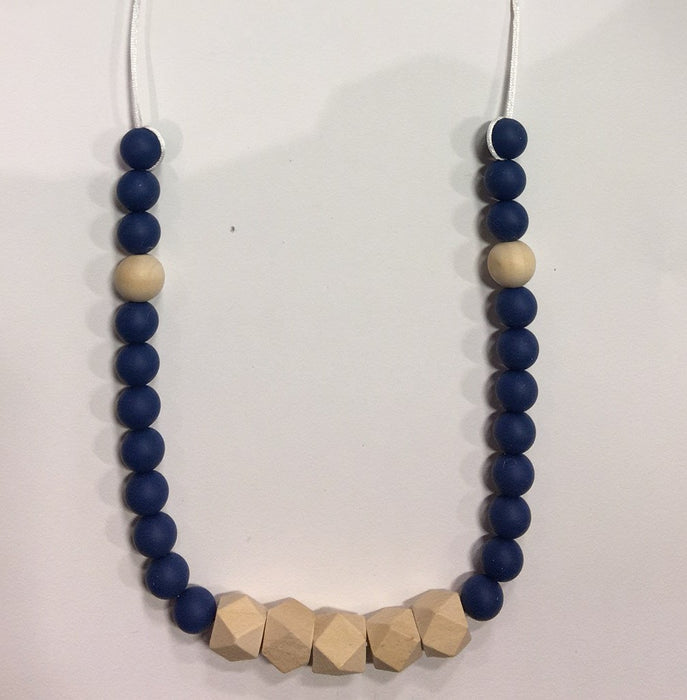 Mom Necklace "Wood and Me" By Pois Et Mois - Marine