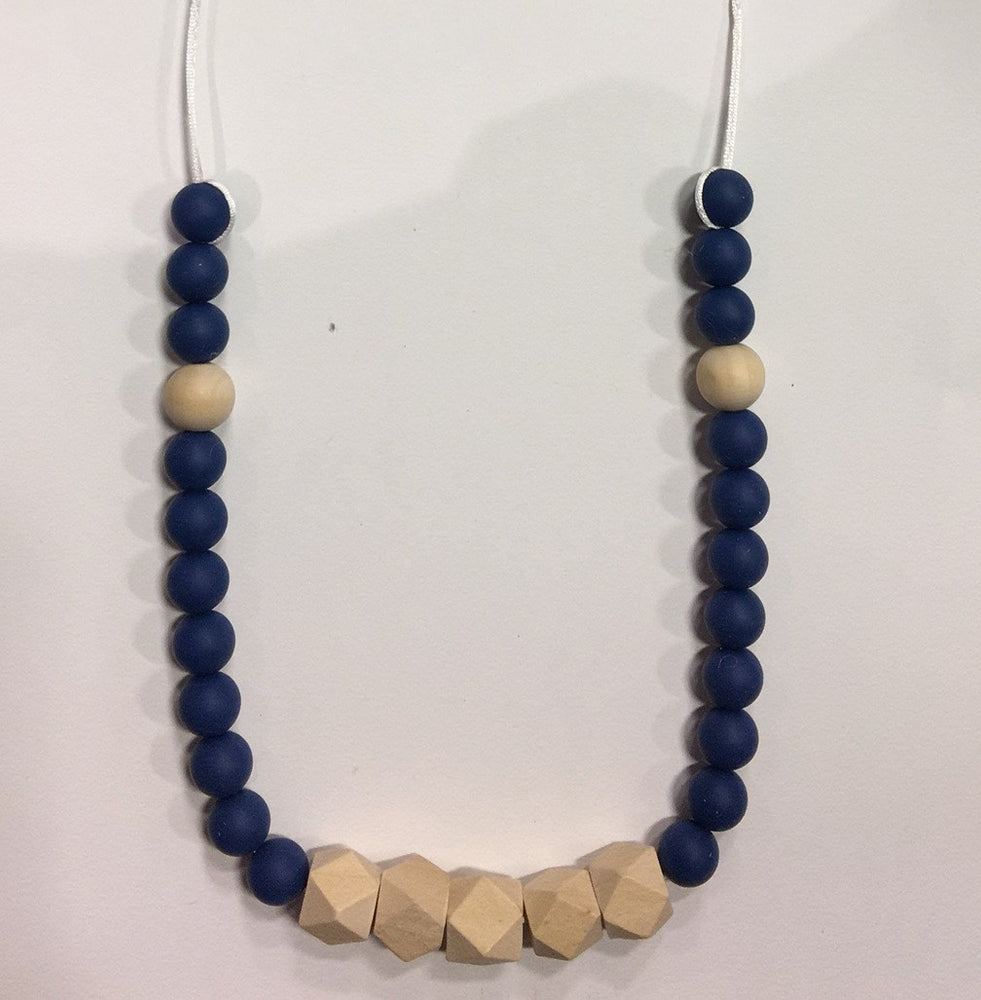 Mom Necklace "Wood and Me" By Pois Et Mois - Marine