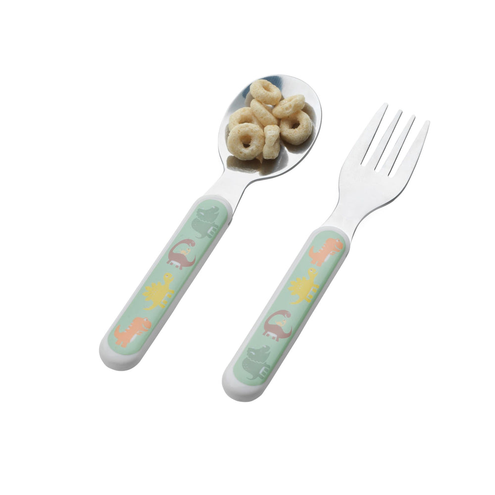 Sugarbooger Silverware Set Baby Dinosaur