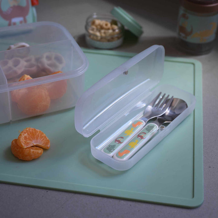 Sugarbooger Silverware Set Baby Dinosaur