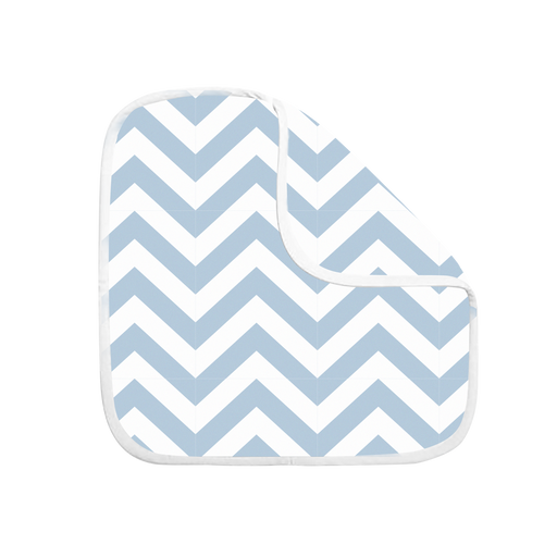 Kushies Terry Washcloth 3pk - Blue/White (A370-B04)