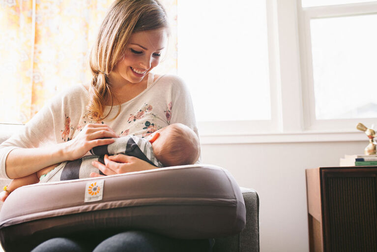Ergobaby Natural Curve Nursing Pillow - Grey