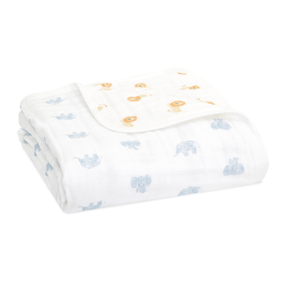 Aden Organic Muslin Dream Blanket - Animal Kingdom