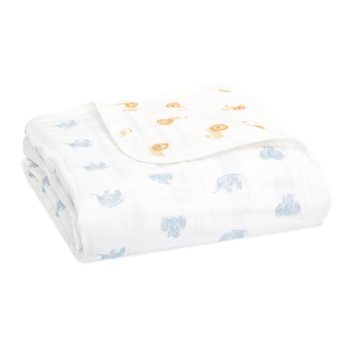 Aden Organic Muslin Dream Blanket - Animal Kingdom