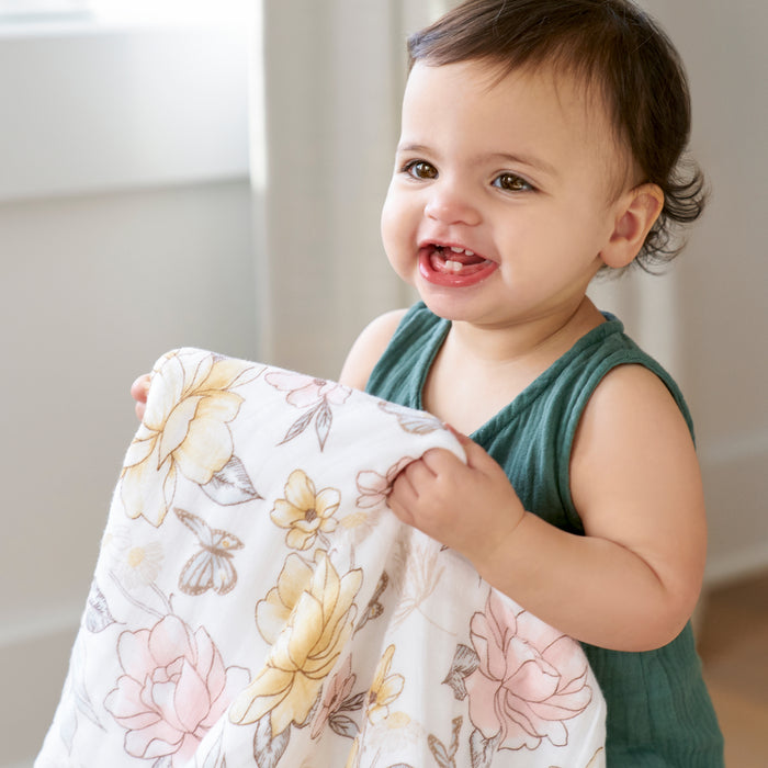 Aden Organic Muslin Dream Blanket - Earthly