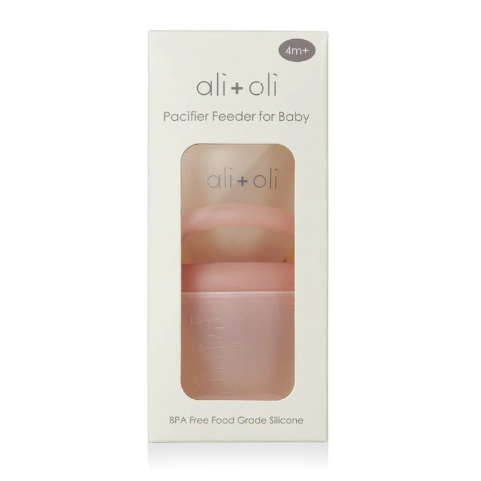 Ali+Oli Silicone Food & Fruit Feeder - Snow/Blush