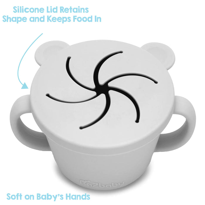 Razbaby Oso-Snack Silicone Snack Cup - Grey