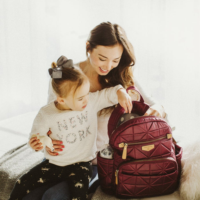 Twelve Little Companion Diaper Bag Backpack - Wine