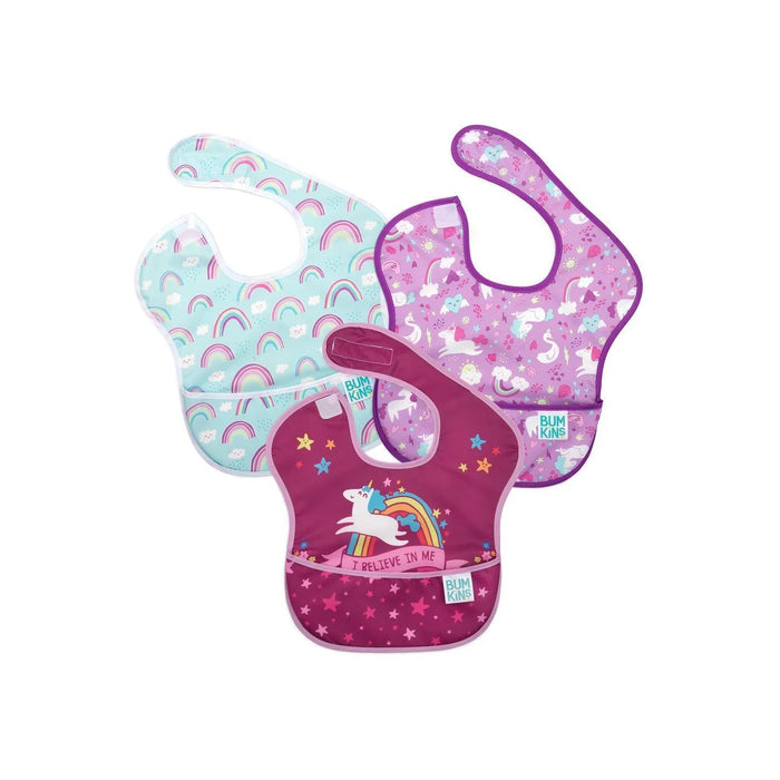 Bumkins SuperBib 3pk - Unicorn BK1006