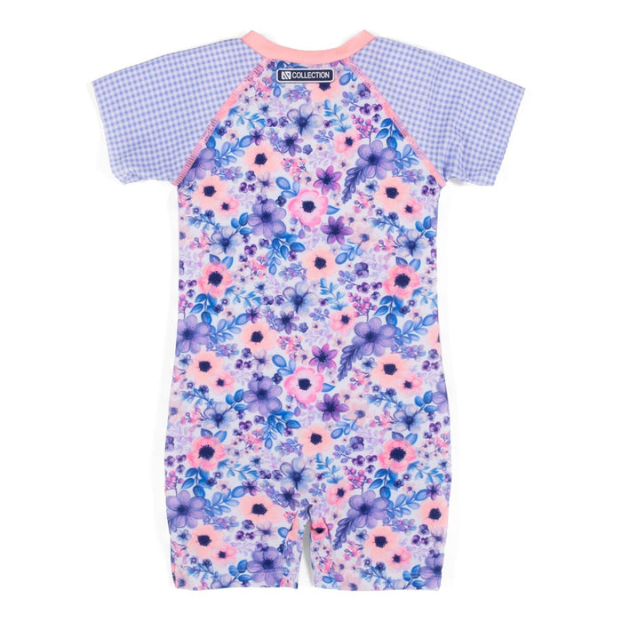 Nano One Piece Rash Guard Daisy UV Swimsuit Lilac