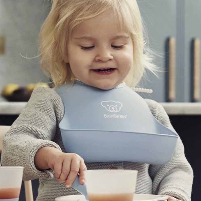 BABYBJÖRN Feeding Bib Set - Powder Blue