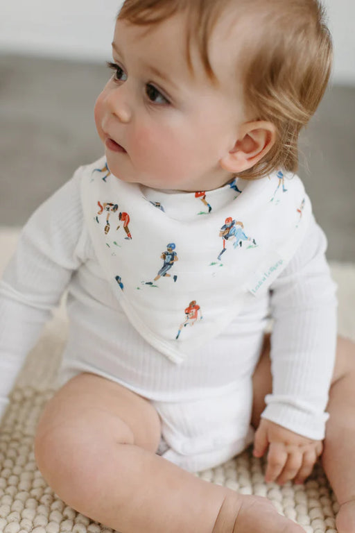 LouLou Lollipop Bandana Bib Set - Football