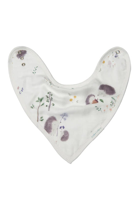 LouLou Lollipop Bandana Bib Set - Hedgehogs