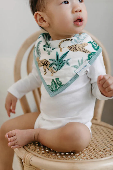 LouLou Lollipop Bandana Bib Set - Tropical Jungle