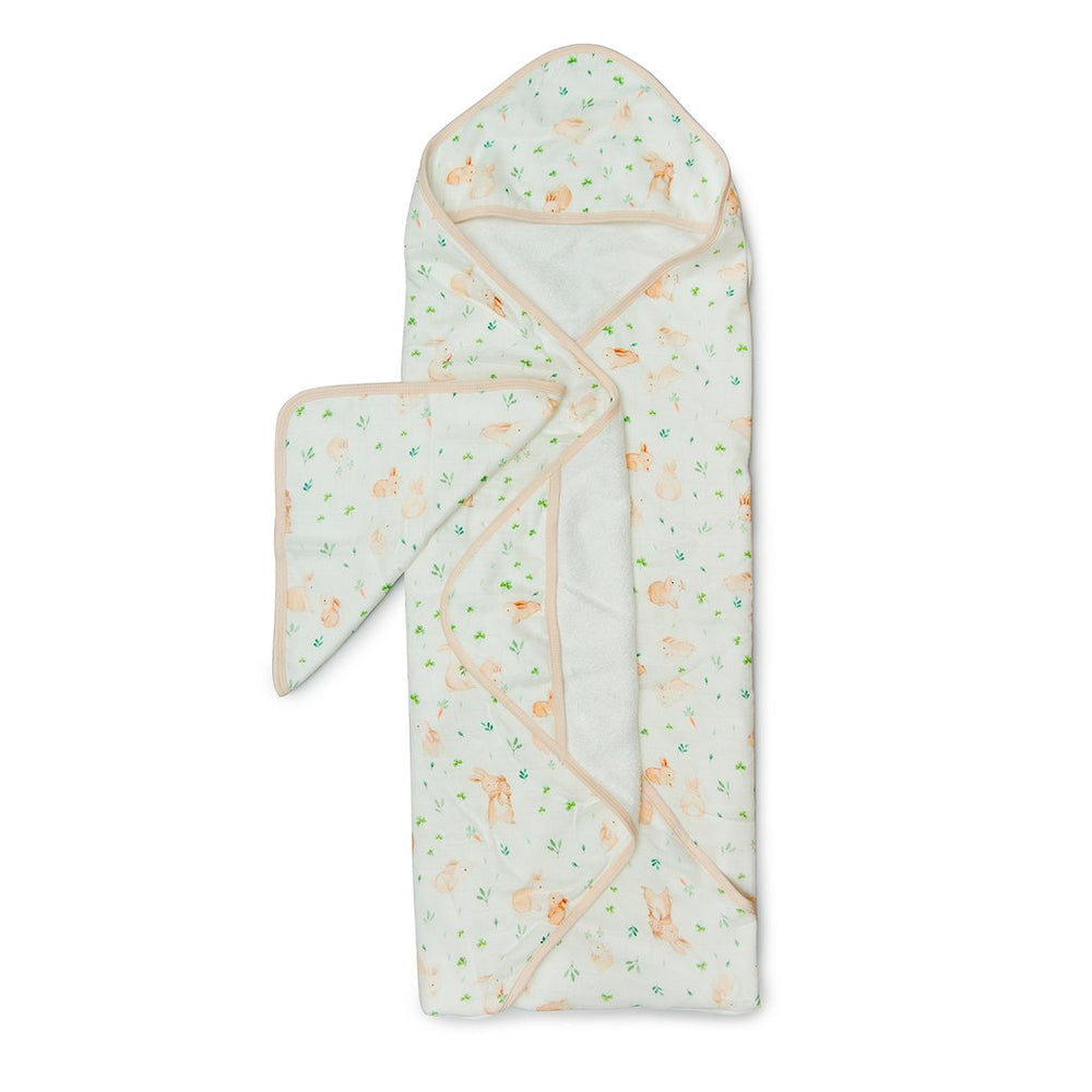 Loulou Lollipop Hooded Towel Set - Bunny Meadow