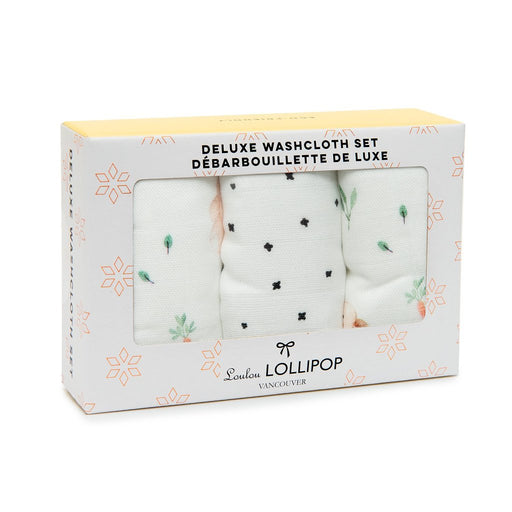 Loulou Lollipop Washcloth 3pk - Bunny Meadow