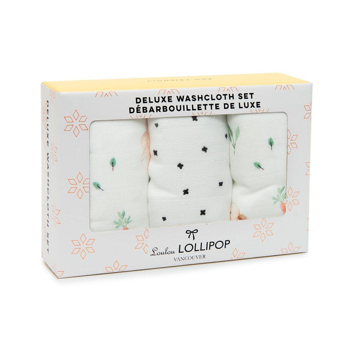 Loulou Lollipop Washcloth 3pk - Bunny Meadow