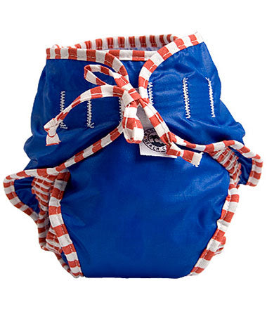 Kushies Swimsuit Diaper - Blue Medium
