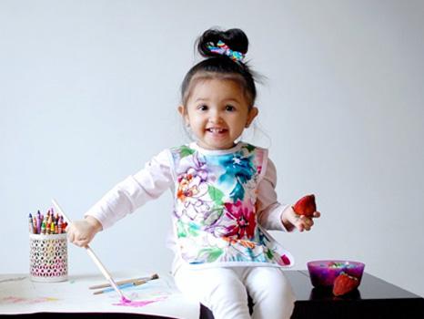 Bapron Baby Bib Vibrant Floral BAPR01