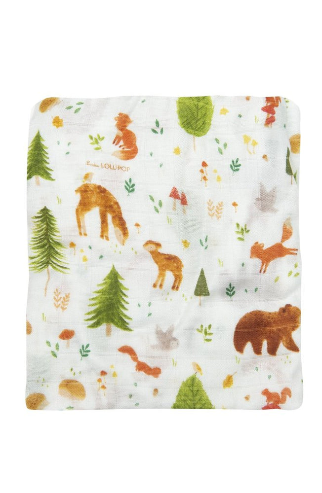 Loulou Lollipop Fitted Crib Sheet - Forest Friends
