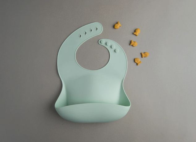 Loulou Lollipop Silicone Bib - Mint