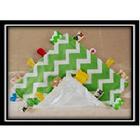 CosyCare YungYa Blankie - Green Chevron