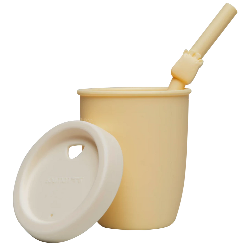 Loulou Lollipop Born To Be Wild Kids Cup with Straw - Giraffe