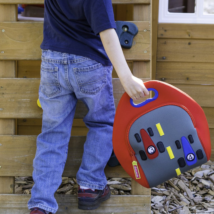 Dabbawalla Lunch Bag Race Car/ Fast Track Red DW-LFTLB5