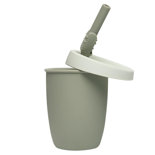 Loulou Lollipop Born To Be Wild Kids Cup with Straw - Alligator