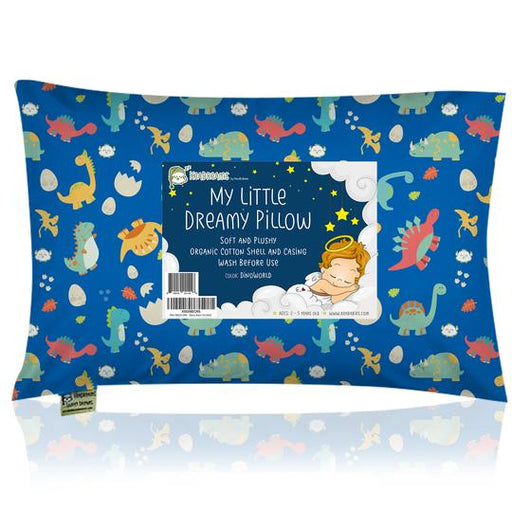 KeaBabies Toddler Pillow with Pillowcase - DinoWorld (KB023-006)