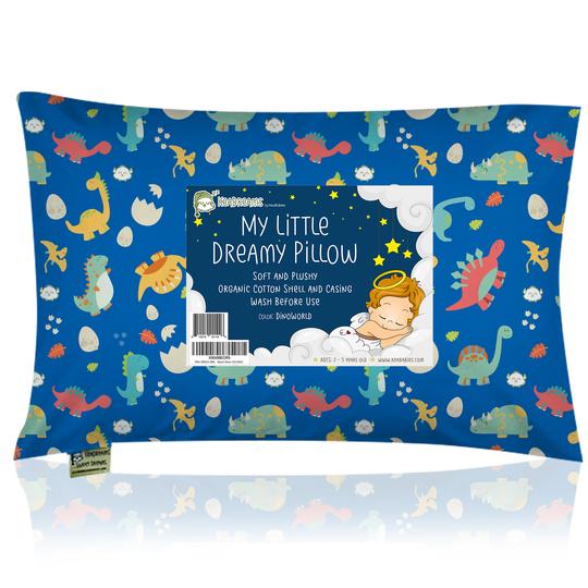 KeaBabies Toddler Pillow with Pillowcase - DinoWorld (KB023-006)