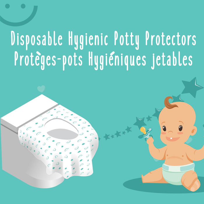 Baby Works Disposable Hygienic Potty Protectors - 10 Count