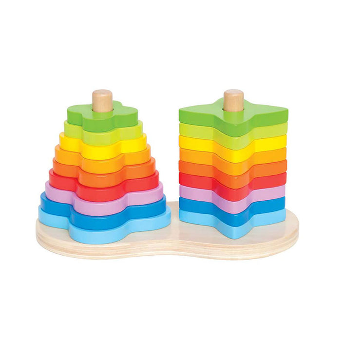 Hape Double Rainbow Stacker E0406