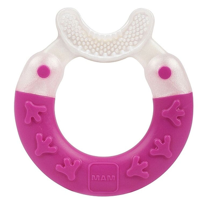 MAM Bite & Brush Teether - Pink