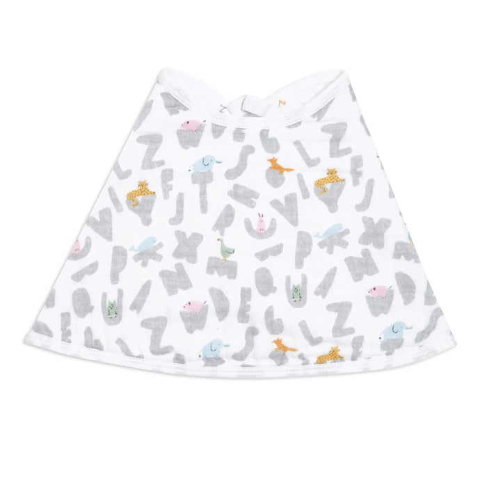 Aden+Anais Essentials Cotton Muslin Burpy Bibs - Alphabet Animals