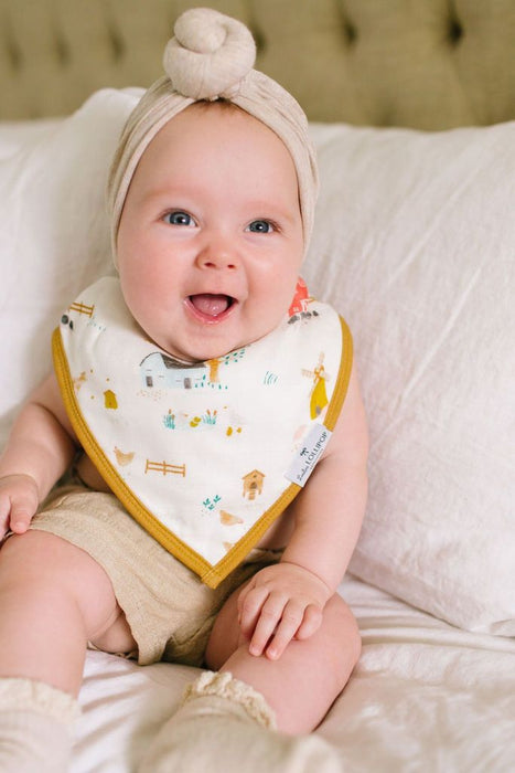 Loulou Lollipop Bandana Bib Set - Farm Animals