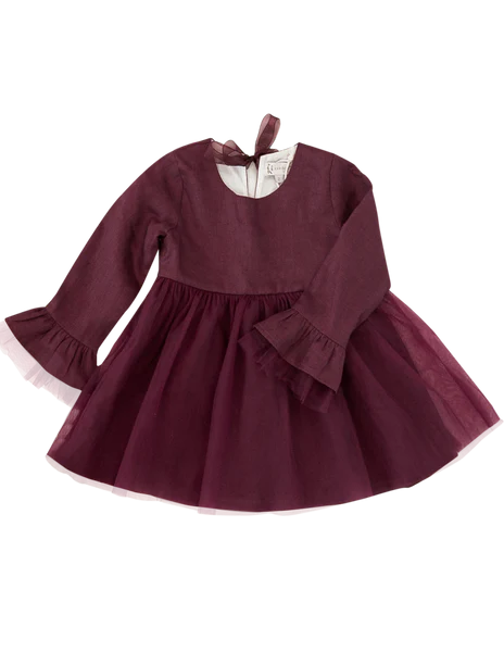 Karibou Kids Ever After Linen Tutu Dress - Plum