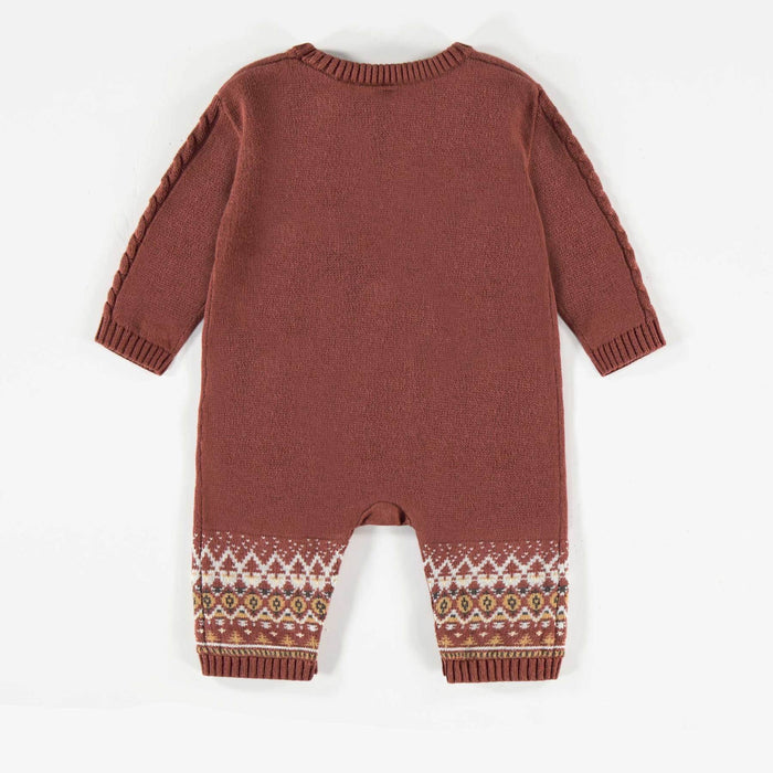 Souris Mini Knit One Piece Brown 12-18M F21L3301L-29
