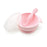 Bumkins Silicone First Feeding Set with Lid & Spoon - Pink
