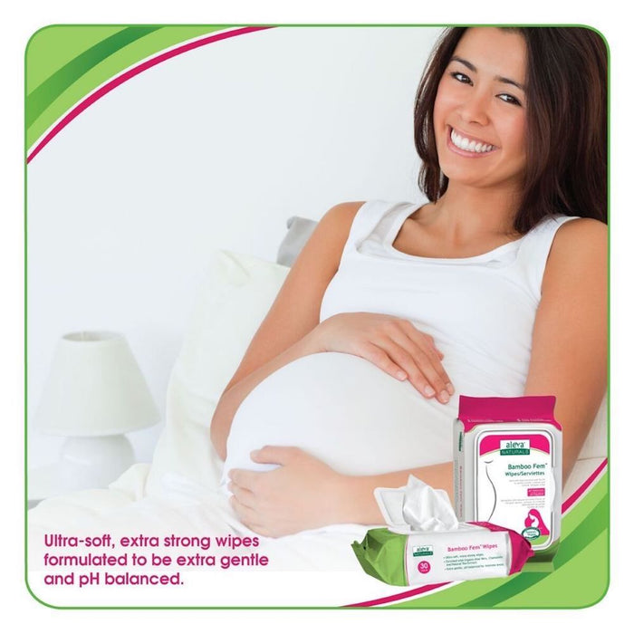 Aleva Naturals Bamboo Fem Hyginene Wipe 30ct