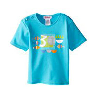 Zutano Hello Baby Short Sleeve Screen Tee Pool