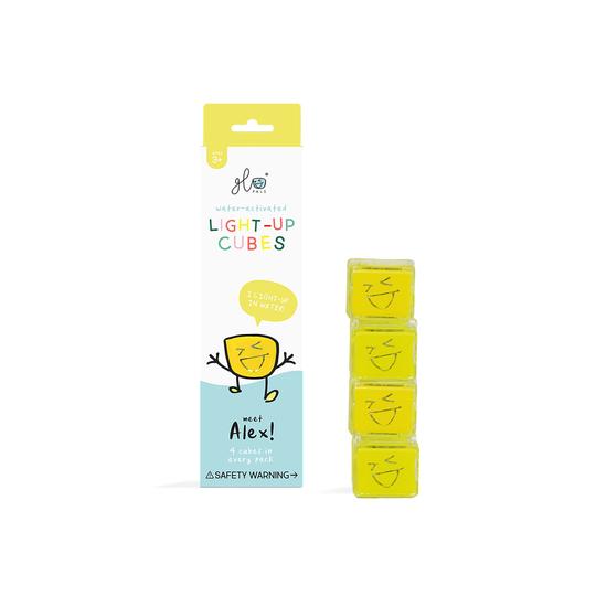 Glo Pals Light up Cubes - Alex Yellow (4 Cubes)