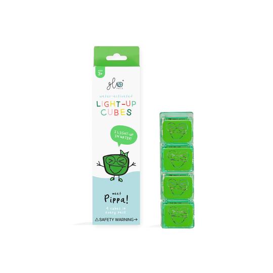 Glo Pals Light up Cubes - Pippa Green (4 Cubes)