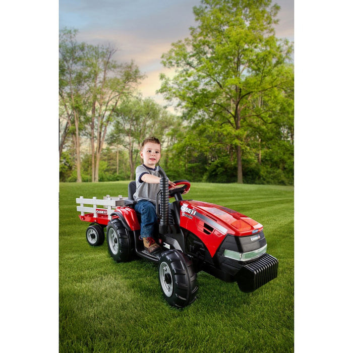 Peg Perego Case IH Magnum Tractor & Trailer Red IGOR0055 (MARKHAM STOR — CanaBee Baby