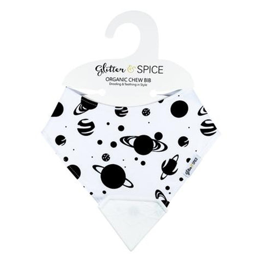 Glitter&Spice Organic Chew Bib Cosmic Planets
