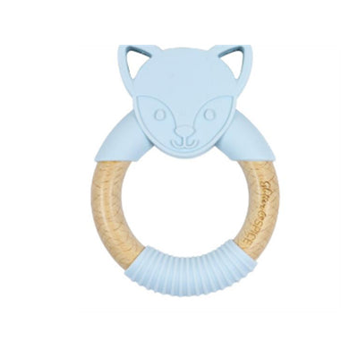 Glitter&Spice Wooden Teether Fox Gray